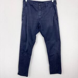 John Varvatos Mens Star USA Chino Pants Size 32 Cotton Classic Causal Gray